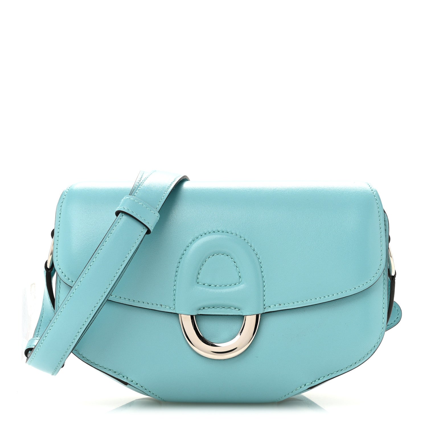 Hermès Veau Tadelakt Cherche Midi 18 Bleu Atoll