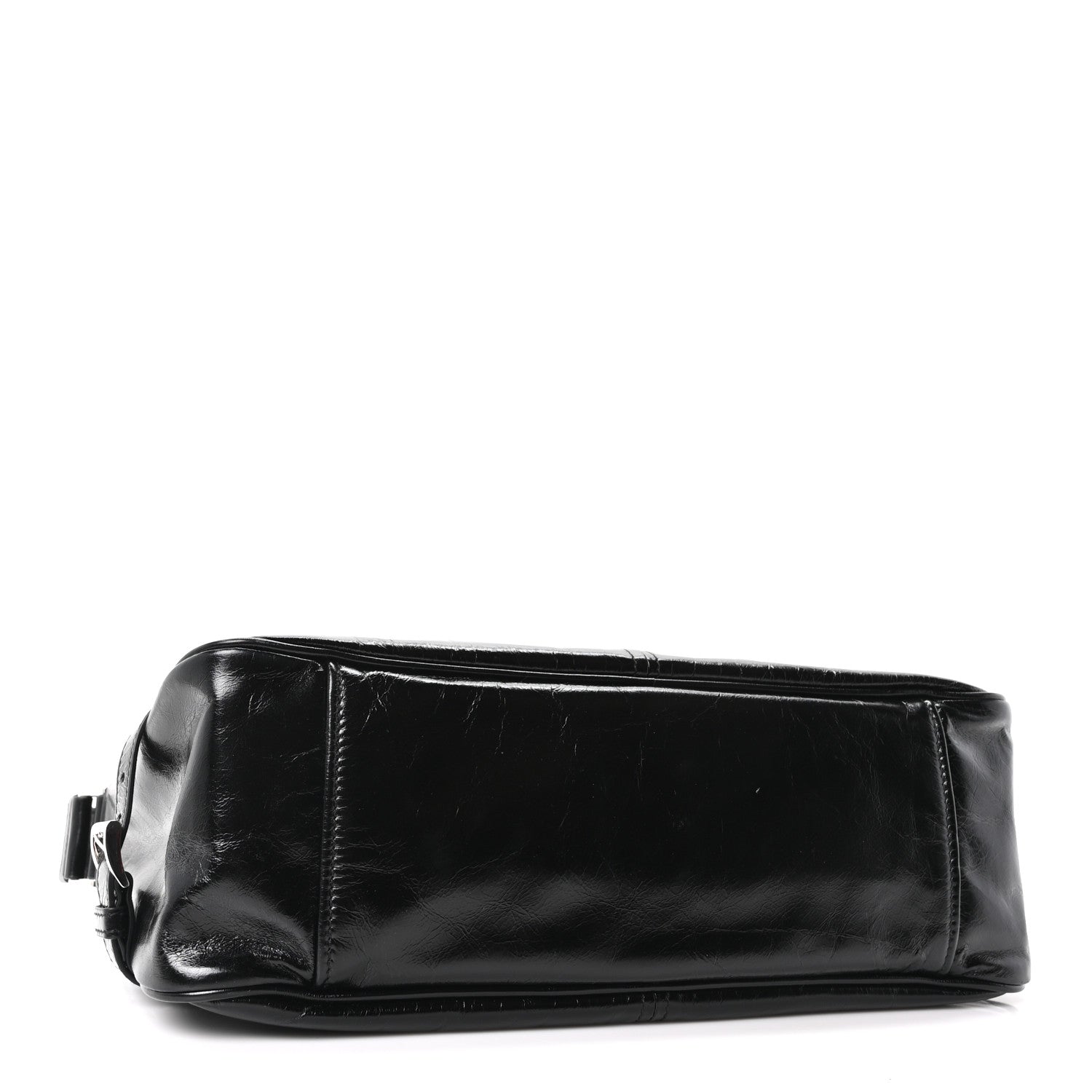 Prada Vitello Shine Shoulder Bag Black