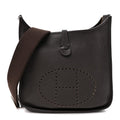 Hermès Taurillon Clemence Evelyne III PM Ebene