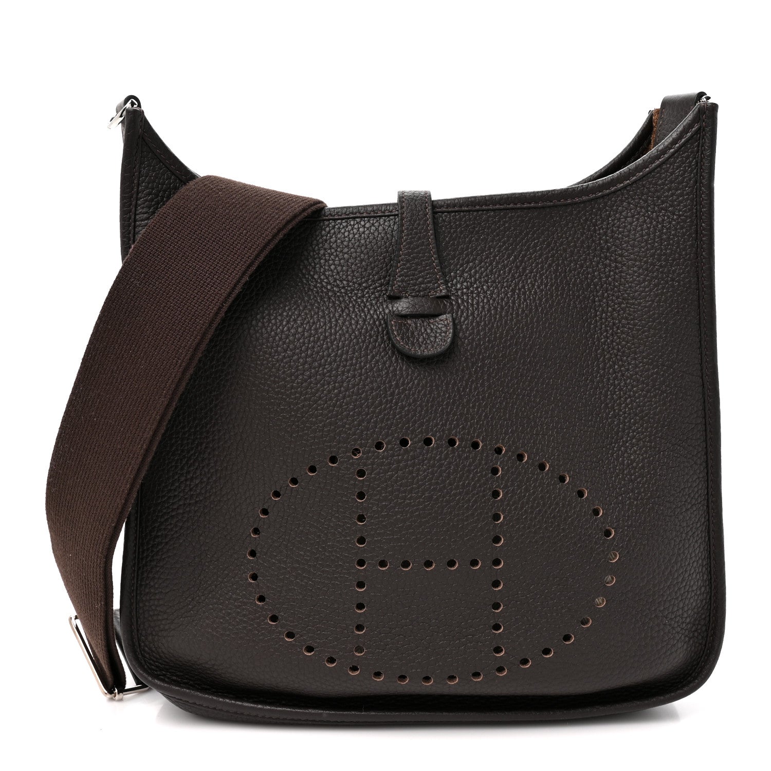 Hermès Taurillon Clemence Evelyne III PM Ebene