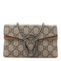 Gucci GG Supreme Monogram Super Mini Dionysus Shoulder Bag Taupe