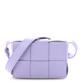 Bottega Veneta Lambskin Intreccio Candy Cassette Crossbody Bag Wisteria