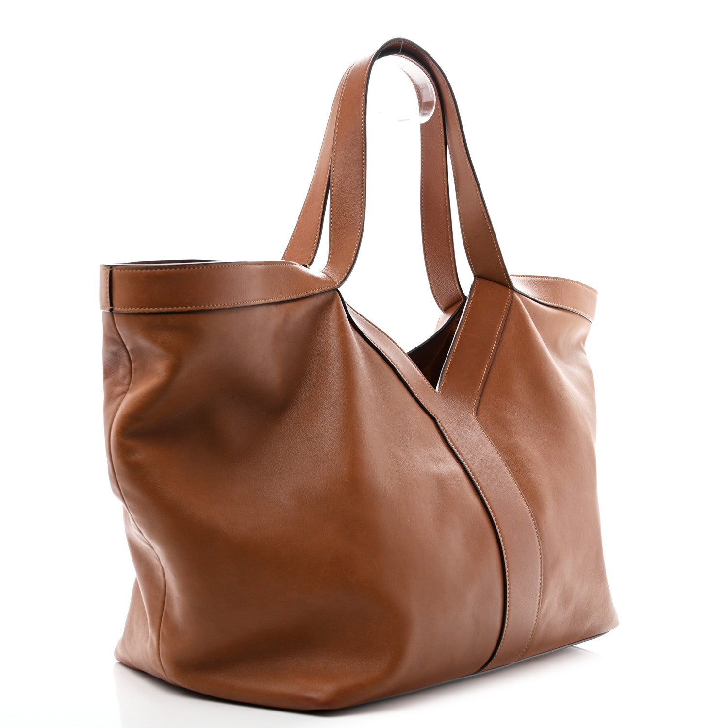 Saint Laurent Calfskin Y Tote Brick