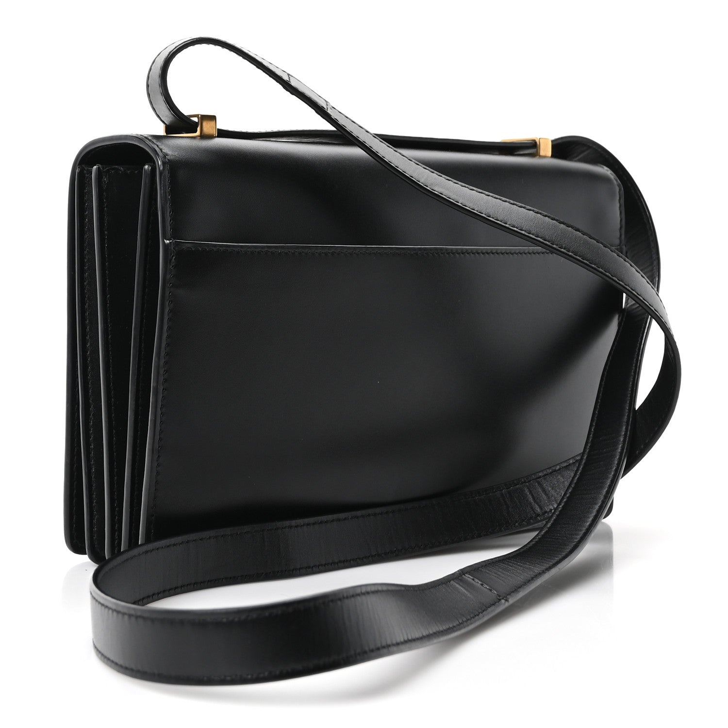 Saint Laurent Calfskin Monogram Small Dylan Shoulder Bag Black