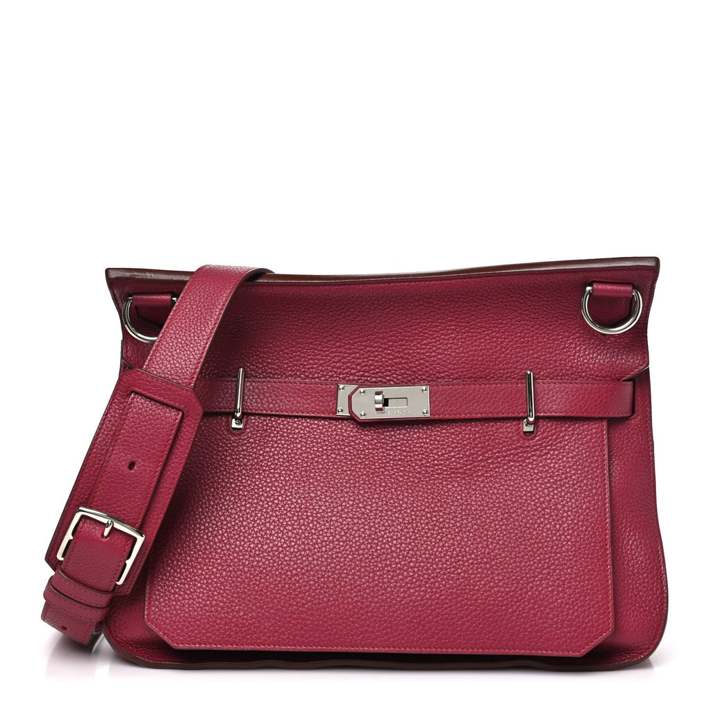 Hermès Taurillon Clemence Jypsiere 34 Rubis