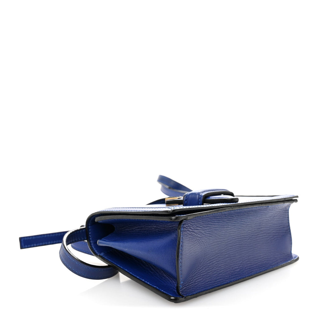Loewe Calfskin Small Barcelona Shoulder Bag Royal Blue