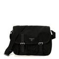 Prada Tessuto Nylon Messenger Bag Black