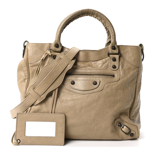 Balenciaga Agneau Arena Classic Hardware City Latte Beige