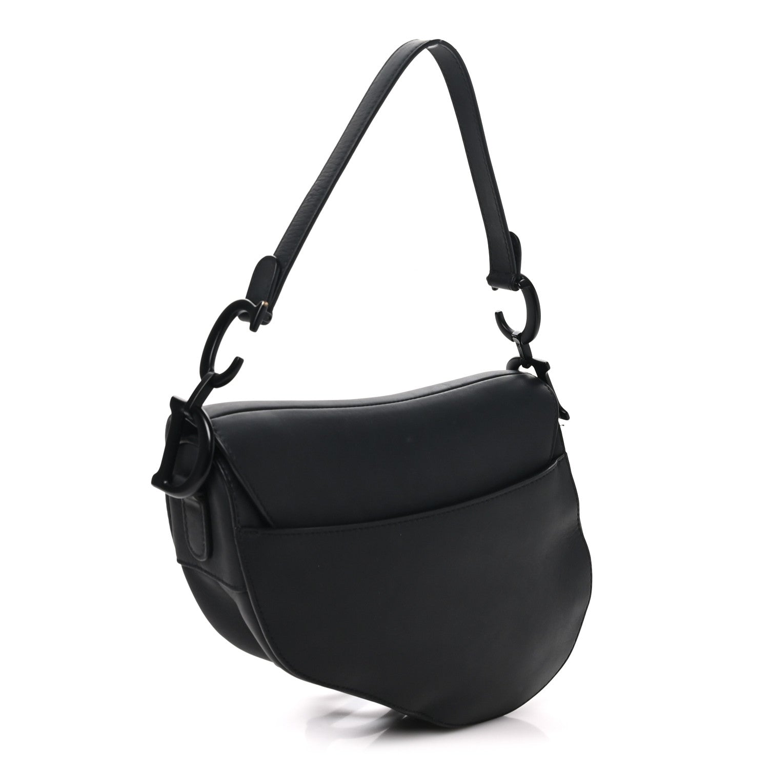Dior Ultra Matte Calfskin Saddle Bag Black