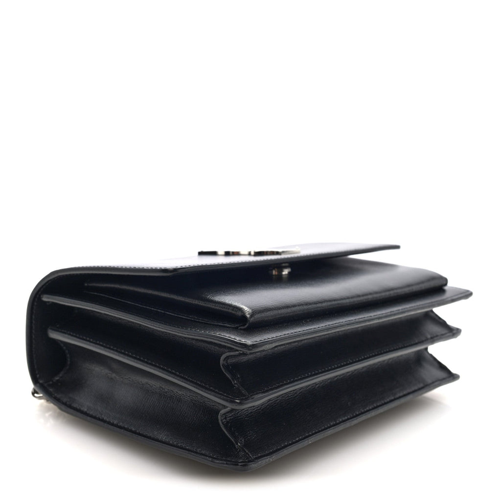 Saint Laurent Calfskin Medium Monogram Sunset Black