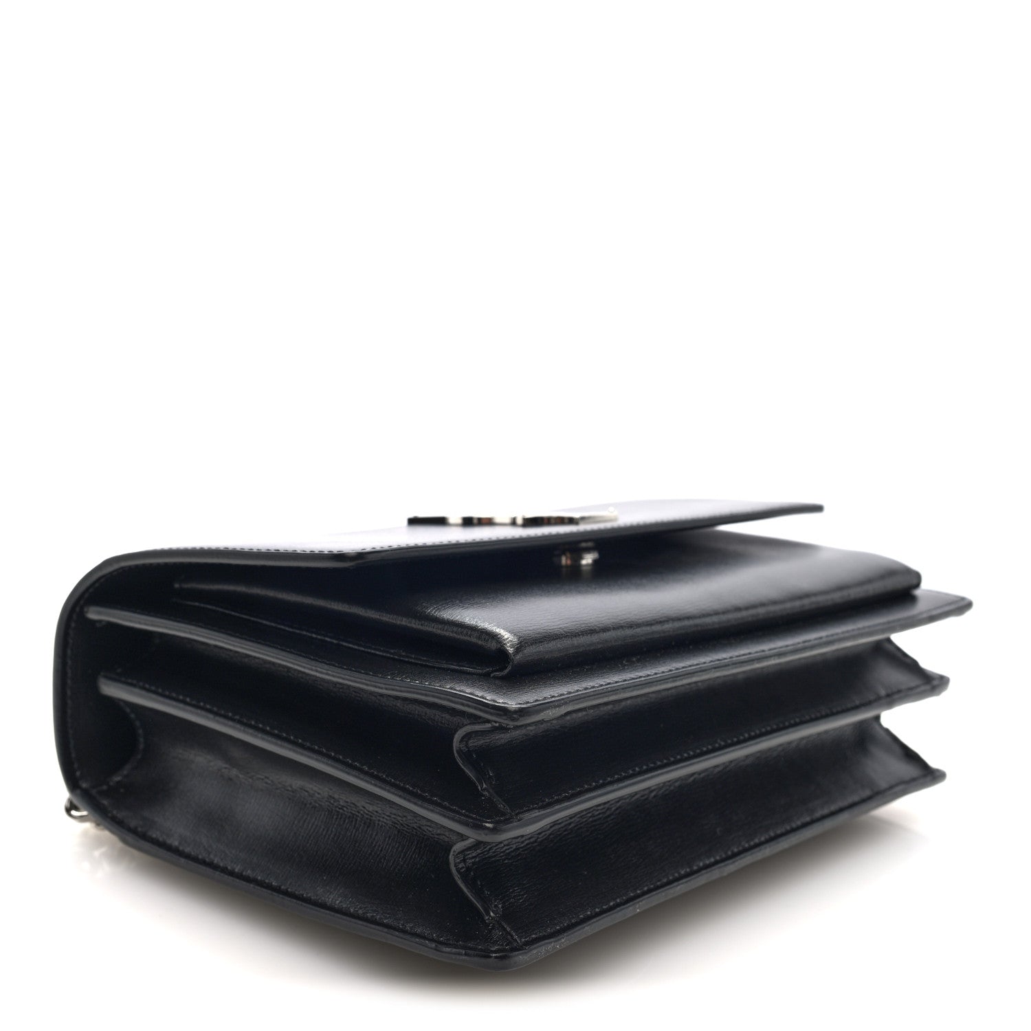 Saint Laurent Calfskin Medium Monogram Sunset Black