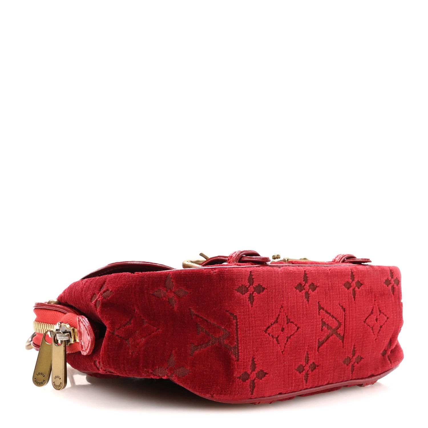 Louis Vuitton Monogram Velours Alligator Gracie PM Rouge