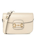 Gucci Azalea Calfskin Horsebit 1955 Shoulder Bag Mystic White