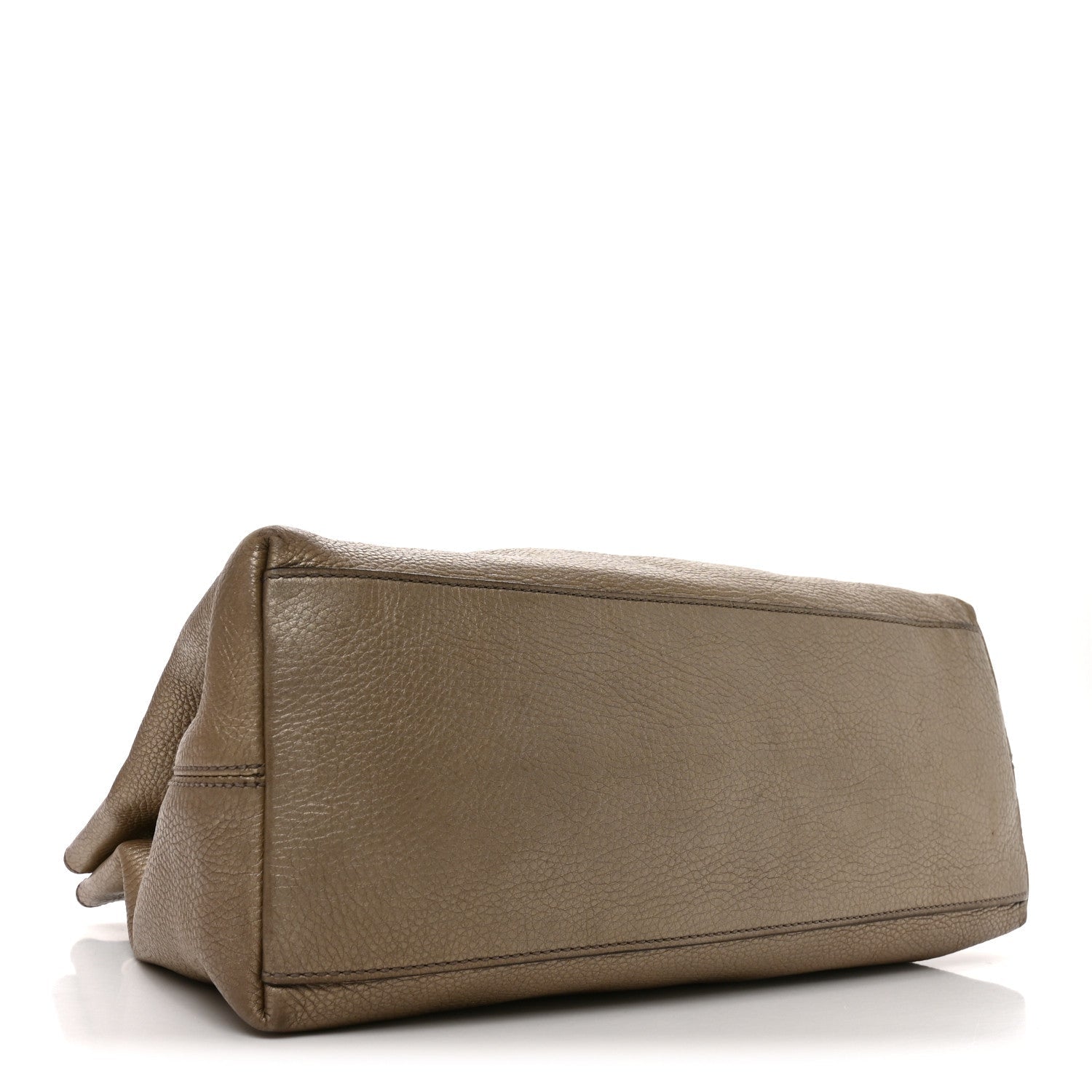Gucci Metallic Pebbled Calfskin Medium Soho Chain Shoulder Bag Golden Beige