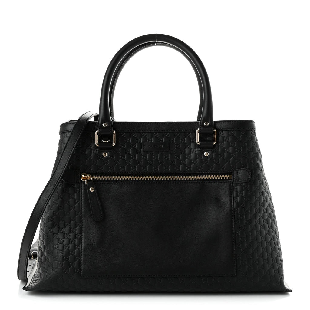 Gucci Soft Microguccissima Medium Tote Black