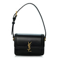 Saint Laurent Smooth Calfskin Micro Solferino Satchel Black