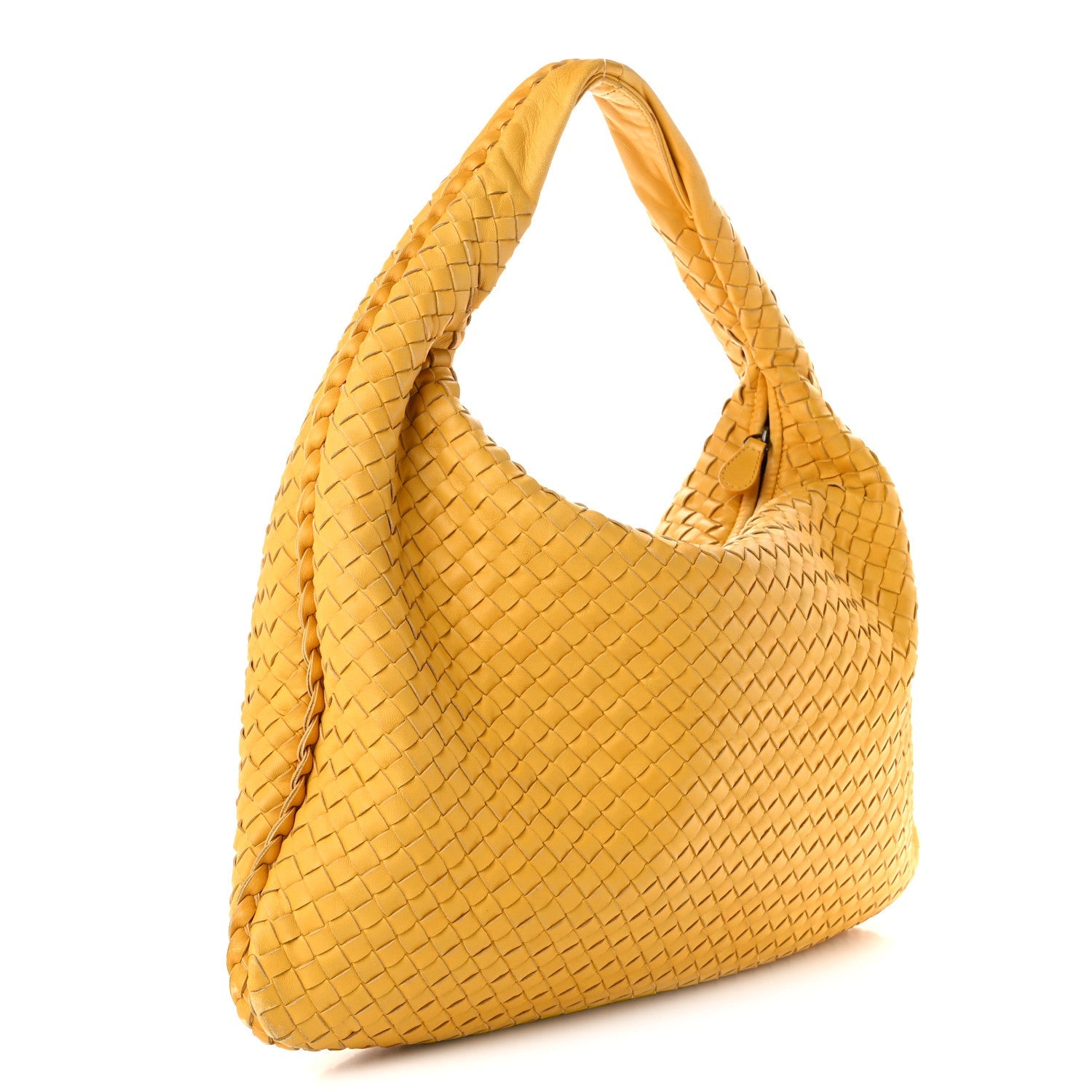 Bottega Veneta Nappa Intrecciato Large Veneta Hobo Buttercup