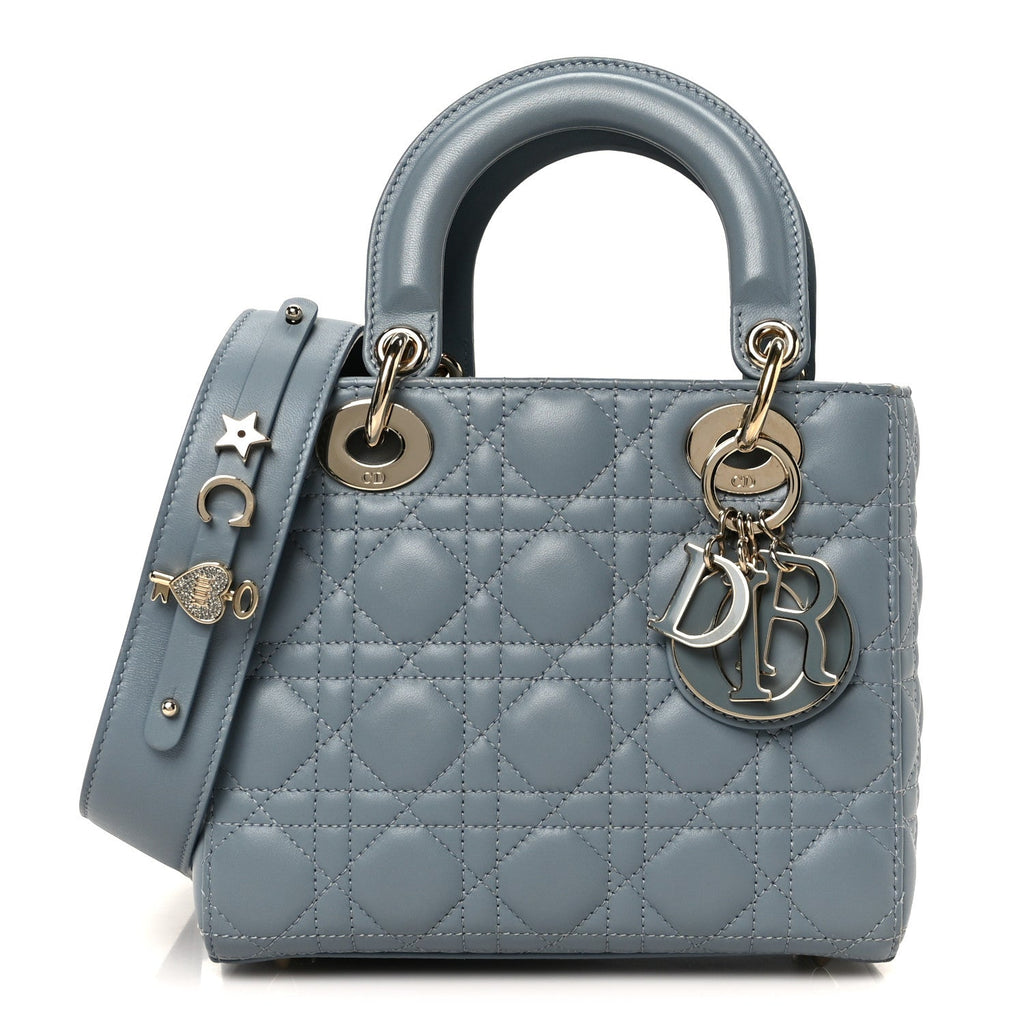 Dior Lambskin Cannage Small My ABCDior Lady Dior Cloud Blue