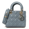 Dior Lambskin Cannage Small My ABCDior Lady Dior Cloud Blue