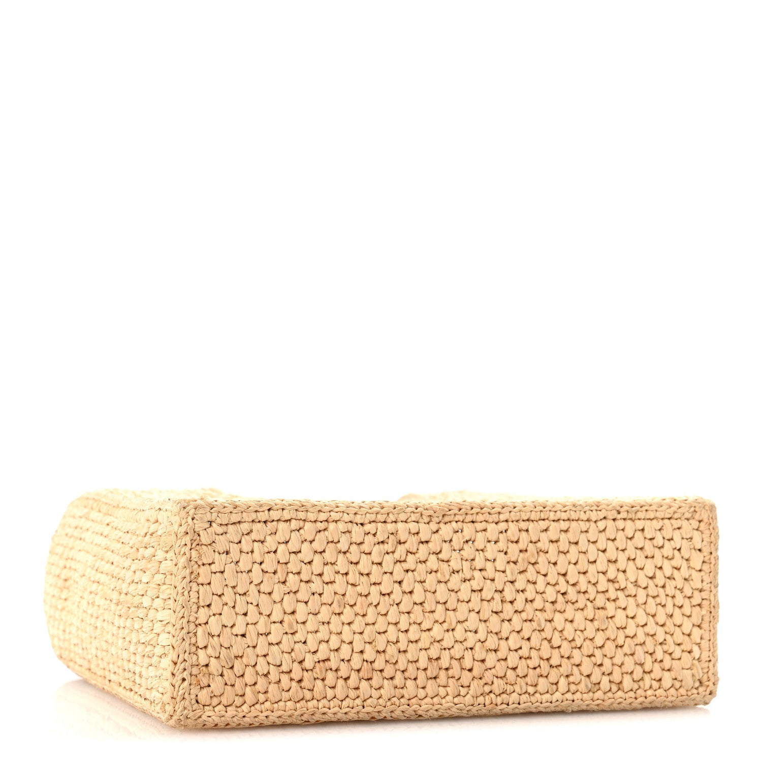 Loewe Raffia Paula's Ibiza Small Font Tote Natural Tan