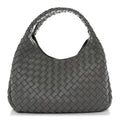 Bottega Veneta Nappa Intrecciato Medium Campana Shoulder Bag Basalt