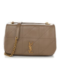 Saint Laurent Lambskin Matelasse Monogram Small Jamie 4.3 Taupe