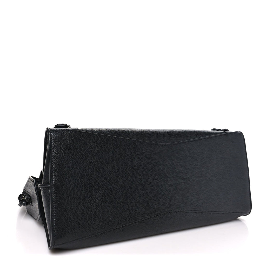 Balenciaga Grained Calfskin Neo Classic Black Hardware S City Black
