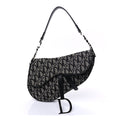 Dior Monogram Saddle Bag Black
