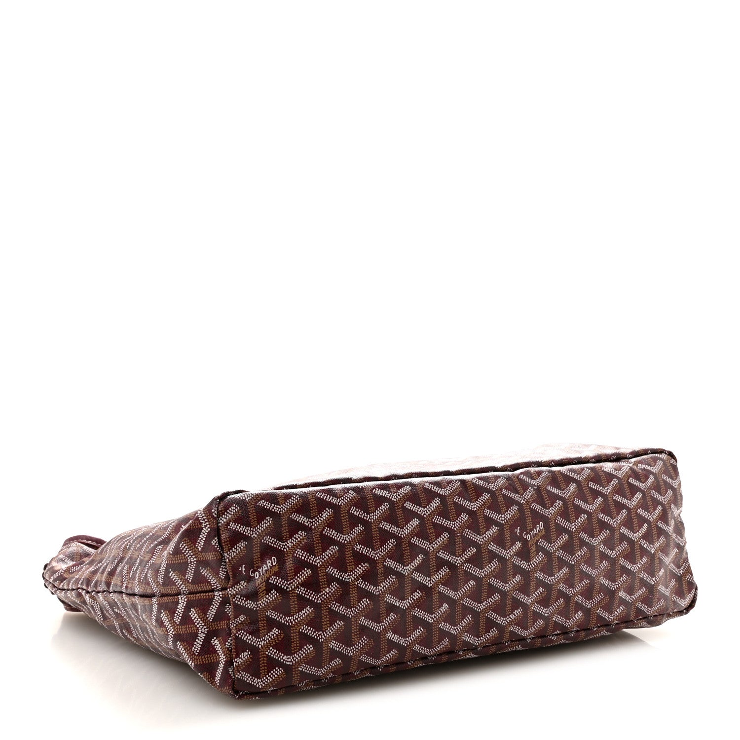 Goyard Goyardine Fidji Zip Hobo Burgundy