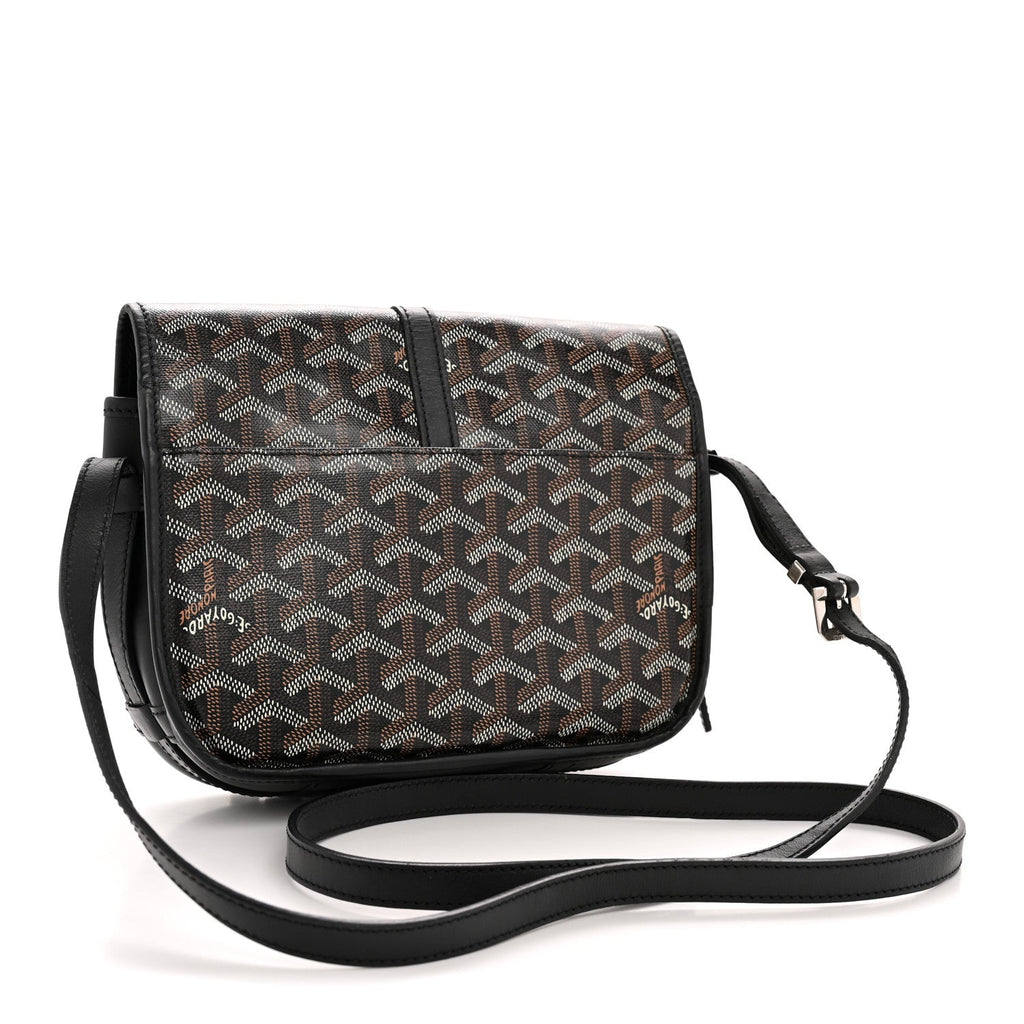 Goyard Belvedere PM Messenger Bag in Black Goyardine