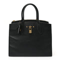 3/4 front view - Louis Vuitton Calfskin City Steamer MM Black
