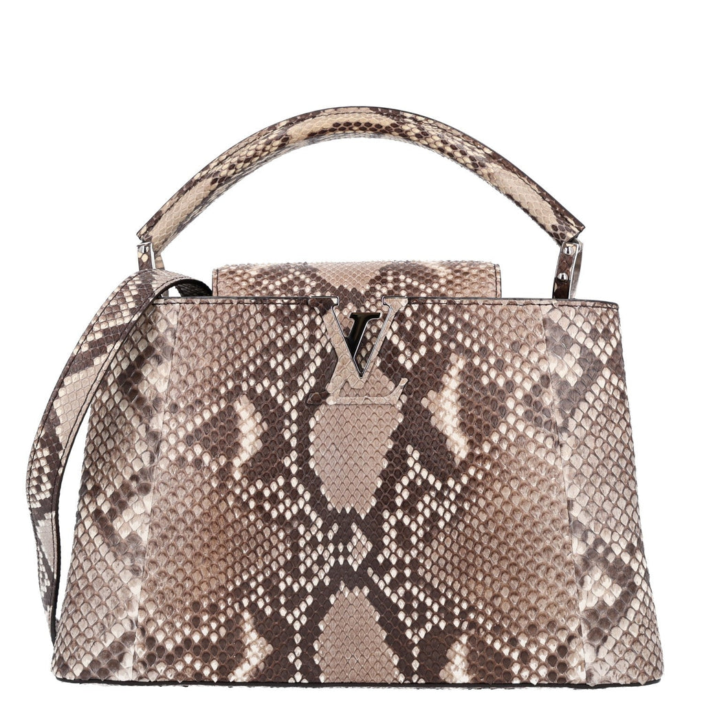 Louis Vuitton Snakeskin Capucines PM Naturel