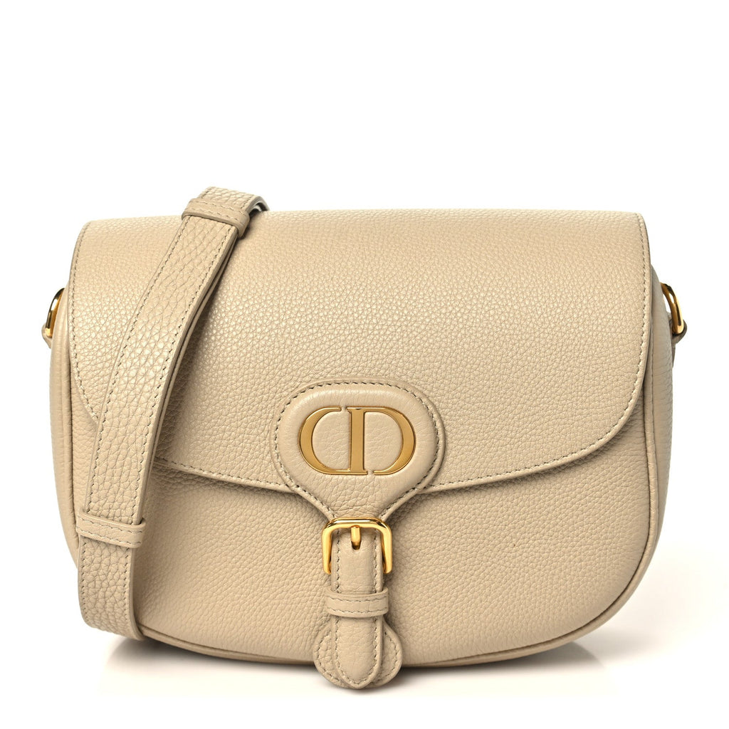 Dior Medium Bobby Flap Warm Taupe front view