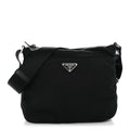 Prada Nylon Vela Messenger Bag Black
