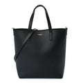 Saint Laurent Calfskin Toy Shopping Tote Black