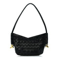 Bottega Veneta Nappa Intrecciato Mini Solstice Shoulder Bag Black