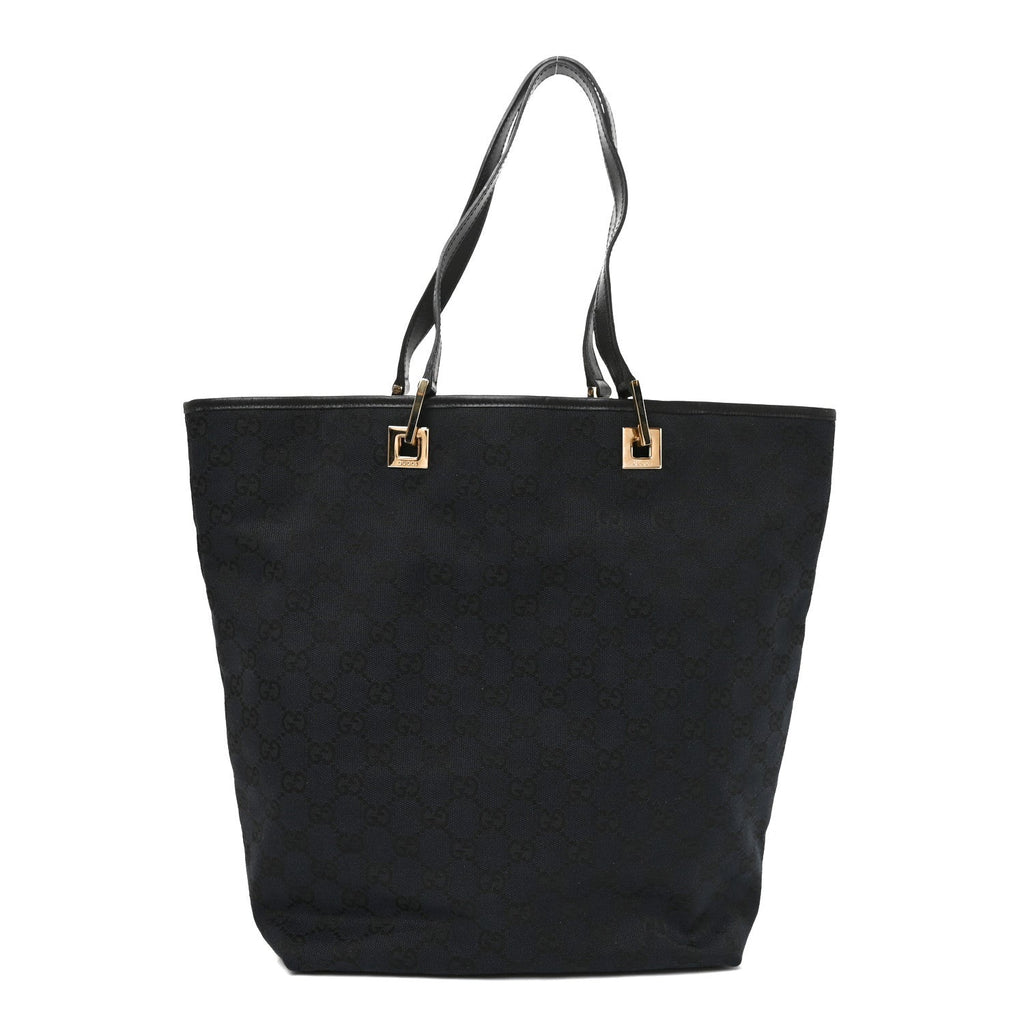 Gucci Monogram Large Bucket Tote Black