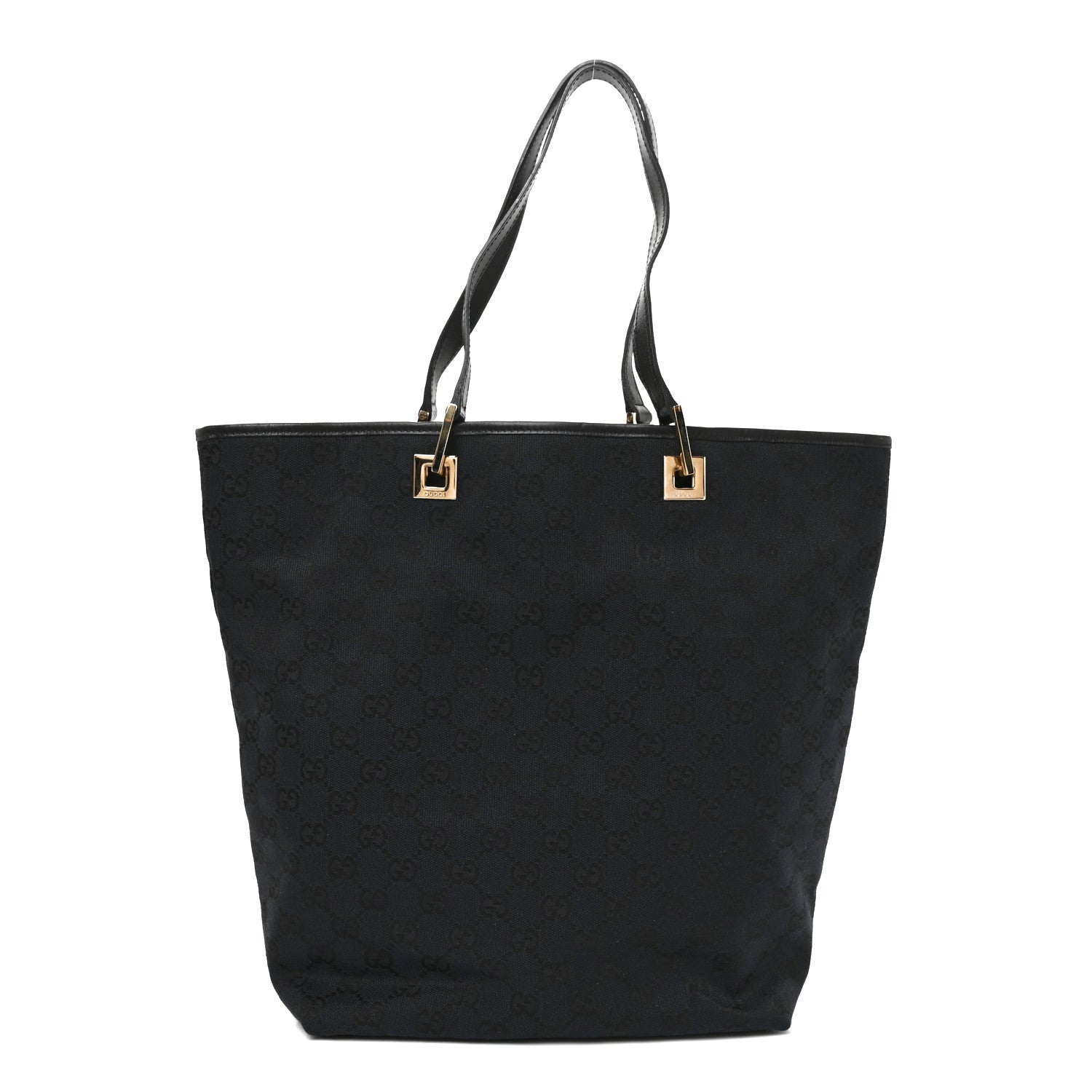 Gucci Monogram Large Bucket Tote Black