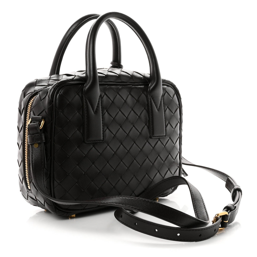 Bottega Veneta Lambskin Intrecciato Small Getaway Fondant
