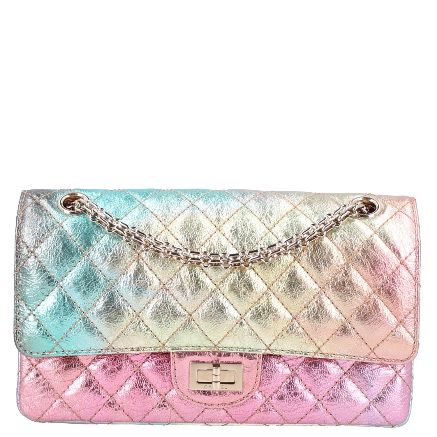 Chanel Metallic Goatskin Quilted 2.55 Reissue 225 Flap Multicolor