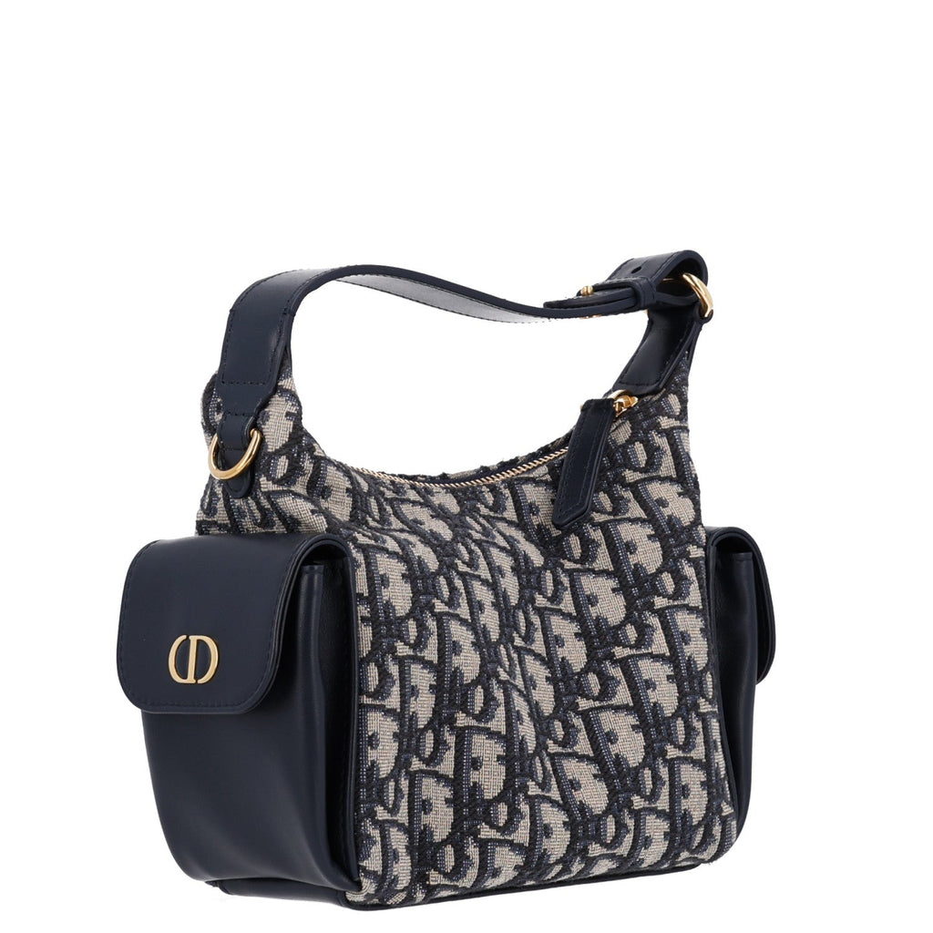 Dior Oblique Jacquard Smooth Calfskin Mini D-Dream Blue