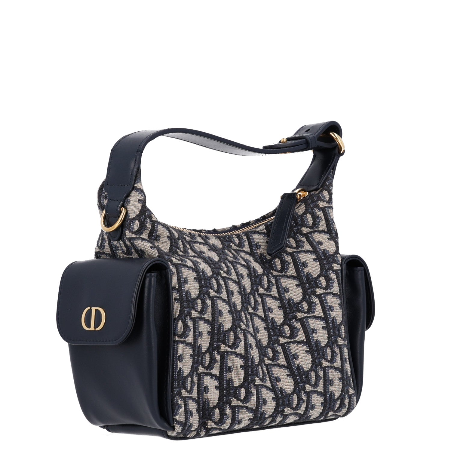 Dior Oblique Jacquard Smooth Calfskin Mini D-Dream Blue