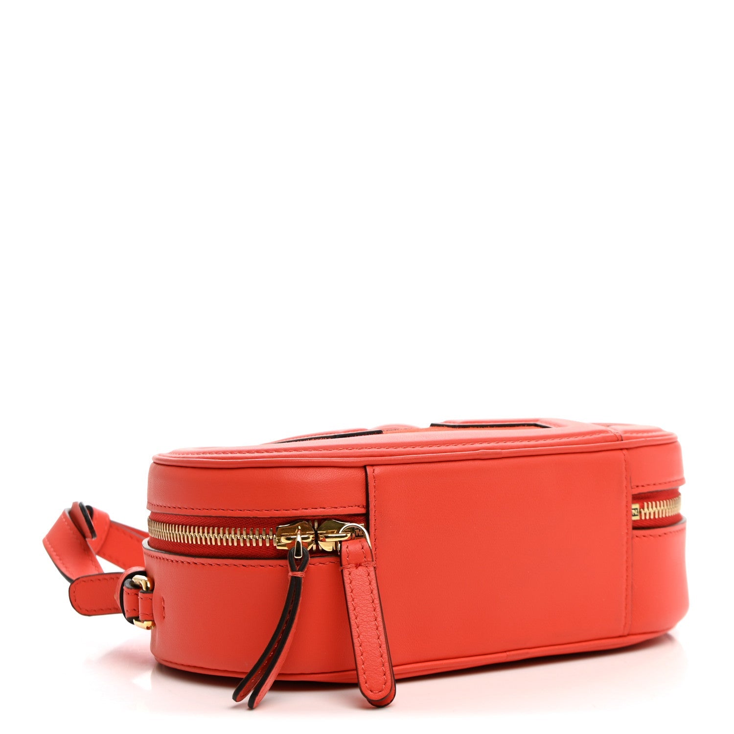 Fendi Vitello Grace Camoscio O'Lock Mini Camera Case Tulipano