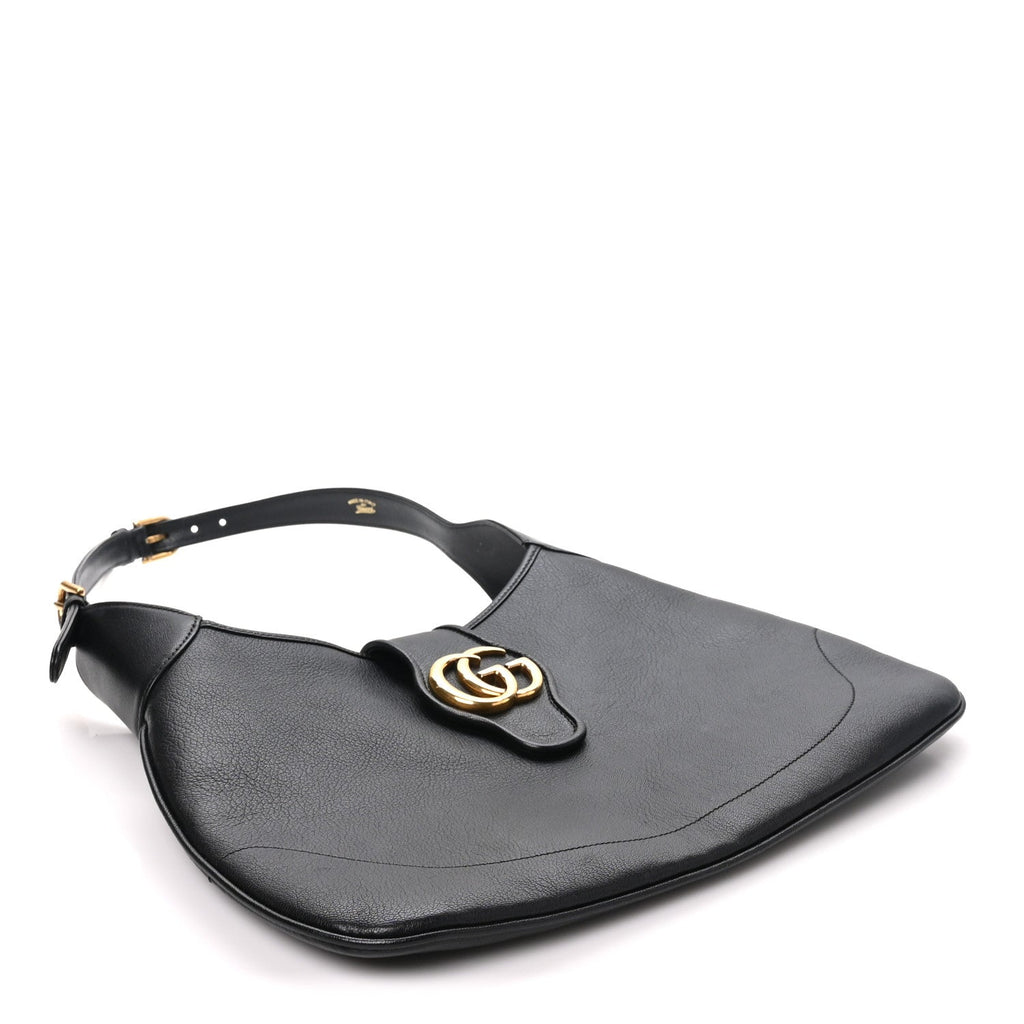 Gucci Goatskin Medium Aphrodite Shoulder Bag Black