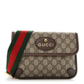 Gucci GG Supreme Web Totem Three Piece Monogram Shoulder Bag Beige New Acero