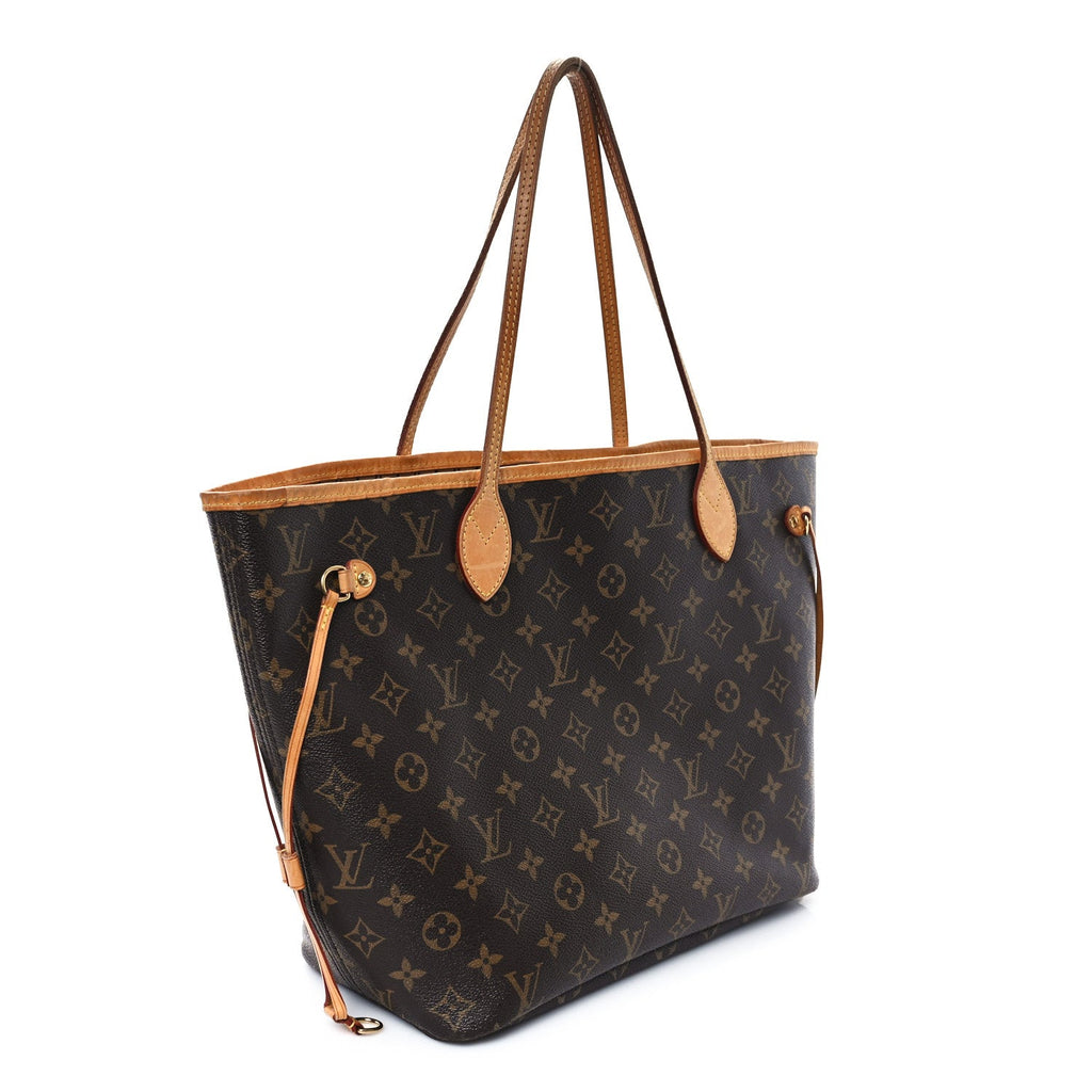 LV Neverfull MM Monogram Canvas - 3/4 angle view