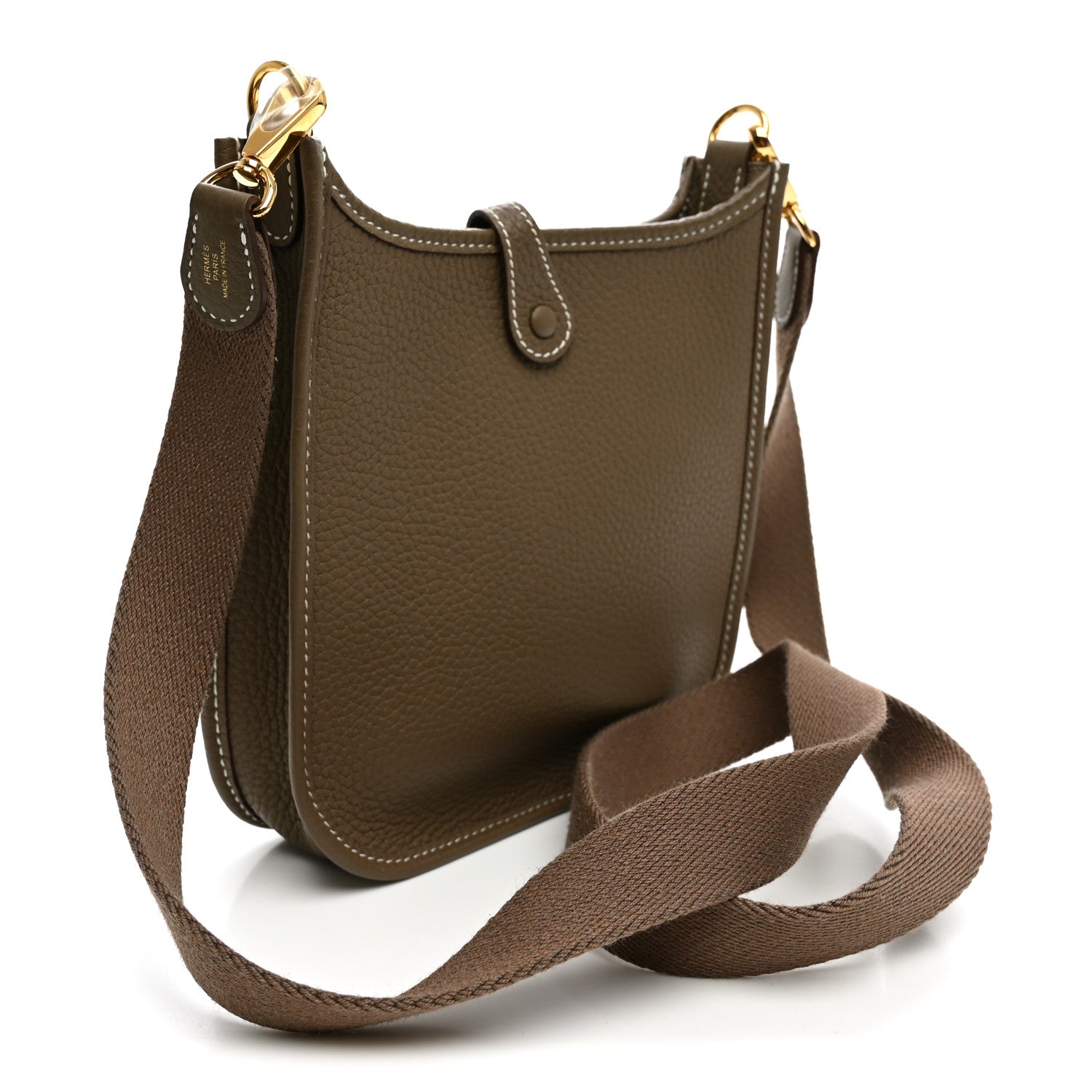 Hermès Taurillon Clemence Evelyne TPM Etoupe