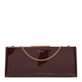 Saint Laurent Patent Clutch Rouge