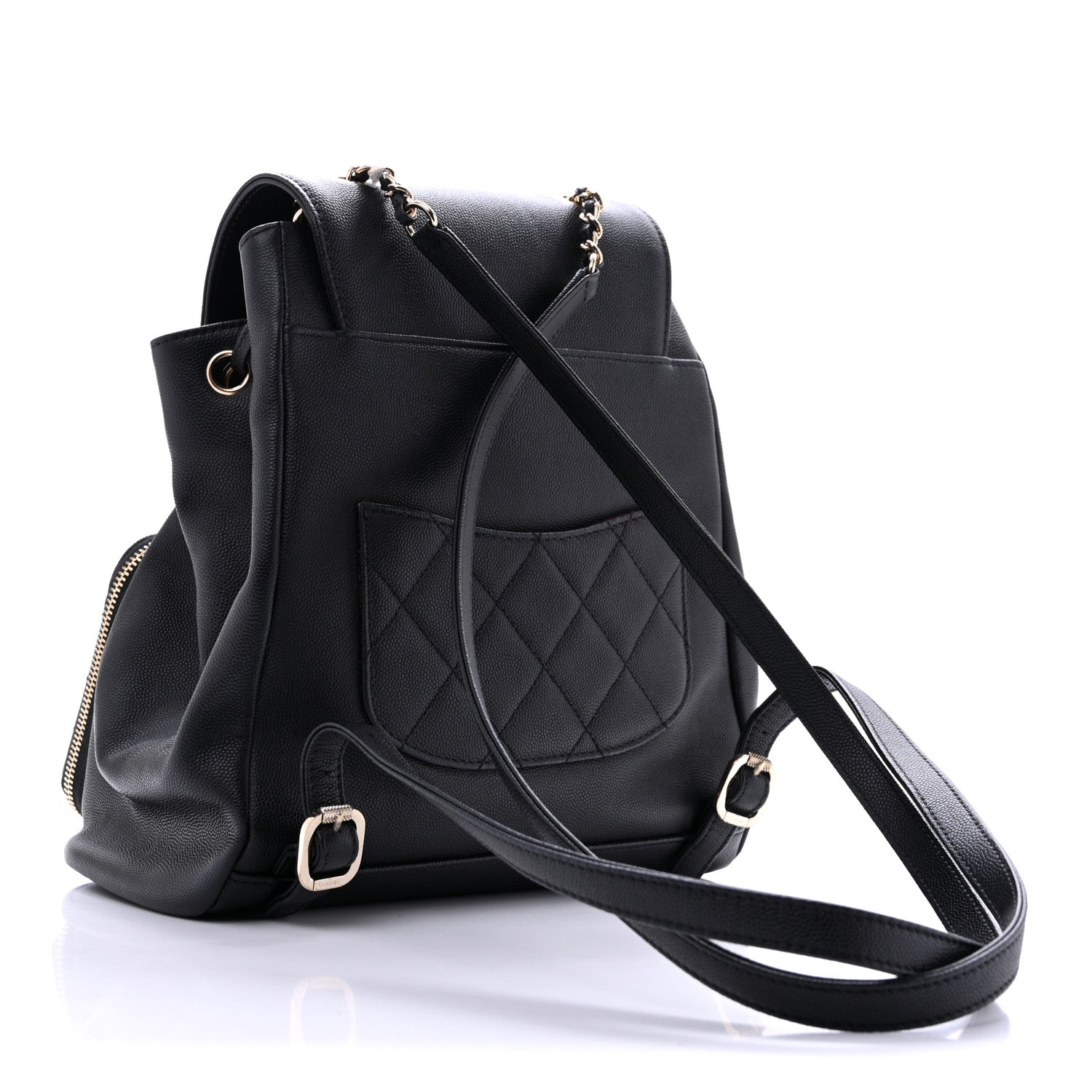 Chanel Caviar Quilted Business Affinity Backpack Black