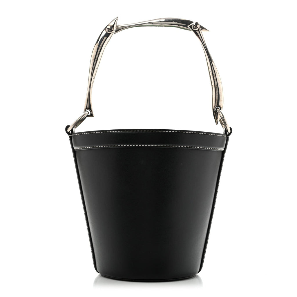 Bottega Veneta Calfskin Nappa Sardine Bucket Bag Black